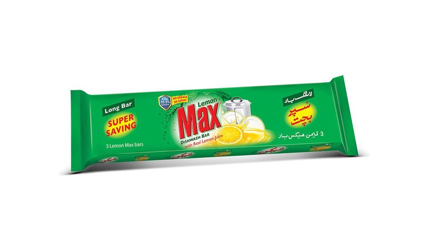 Lemon Max Dishwash Long Bar 265g