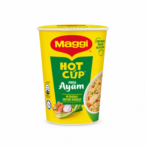 Maggi Hot Cup Ayam Noodles Stand Up Pouch 57g