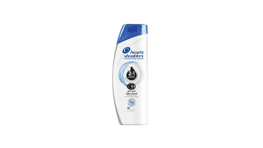 Head & Shoulders Shampoo + Conditioner (2in1) Silky Black 360ml