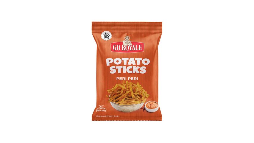 Go Royale Potato Sticks Peri Peri (Rs 100) 58g