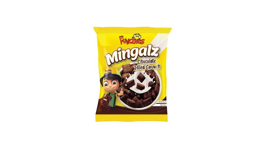 Funchies Mingalz Chocolate Filled Crunch 16g Sachet