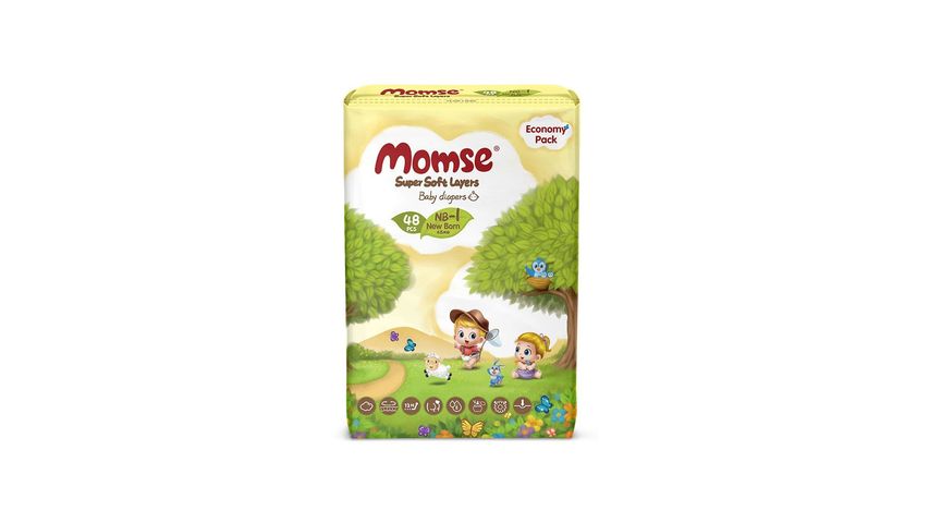 Momse Diapers Newborn 48 Pieces