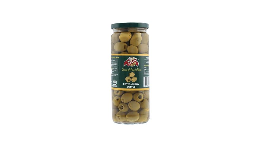 Italia Green Olives 450Gm Sliced