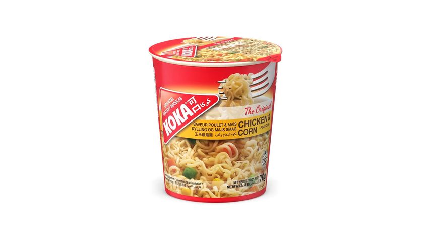 Koka Chicken & Corn Instant Cup Noodles 70g