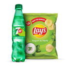 7Up PET 345ml + Lay's Chips Yogurt & Herb (Rs.50) 1 Piece