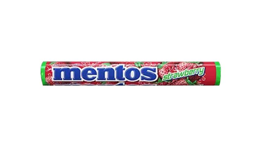 Mentos Roll Strawberry (14 Pieces) 1 Unit