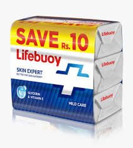 LIFEBUOY MILD CARE SOAP BAR TRIO 125G