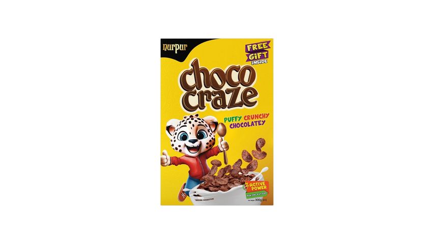 Nurpur Choco Craze Premium Coated Cereals 300g