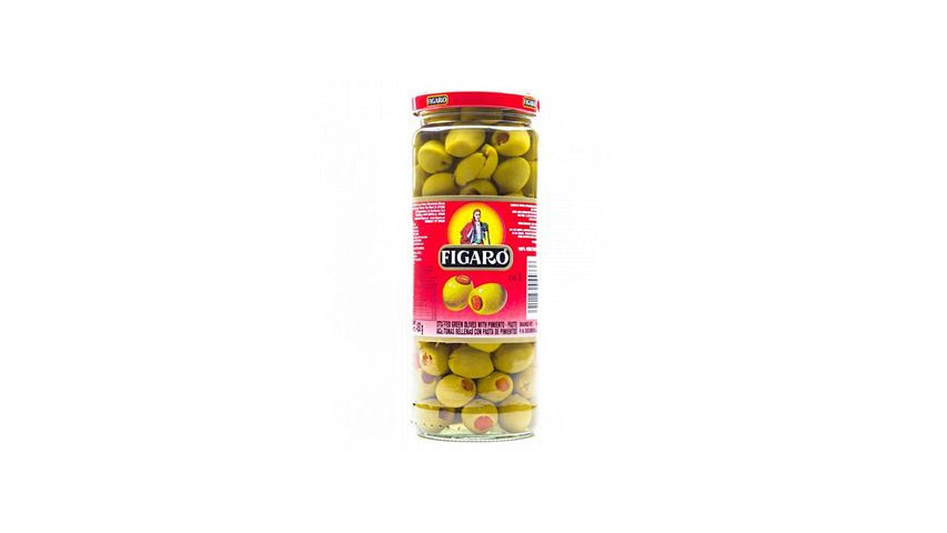 Figaro Green Olives Stuffed Imported 142g