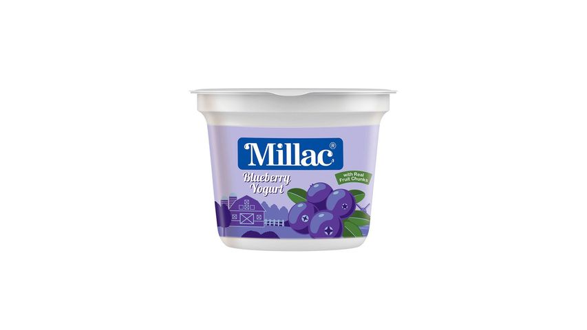 Millac Blueberry Yogurt Cup 250g