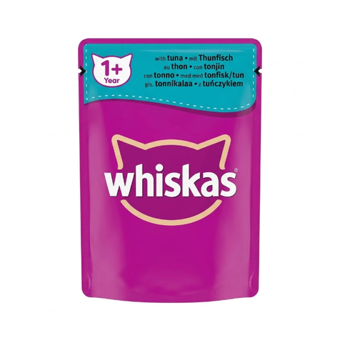 Whiskas 1+ fish favorites in jelly with tuna 85G
