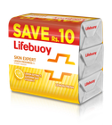 LIFEBUOY LEMON FRESH TRIO SOAP BAR 130G