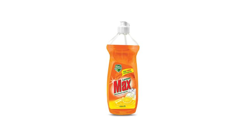 Lemon Max Dishwash Anti-Bacterial Liquid Bottle 750ml