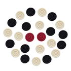 Export Quality Carrom Gotti with Wide and Large Thickness (No. 3) 1 Packet