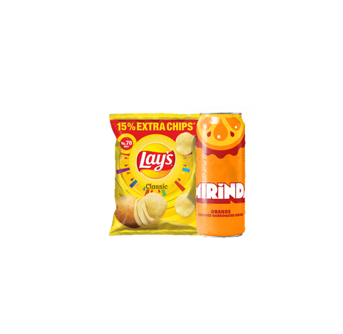 Mirinda Can 250ml + Lay's Classic Rs. 70