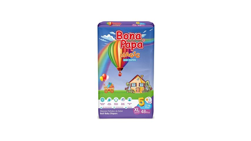 Bona Papa Magic Baby Diapers Jumbo XL Size 5 48 Pieces