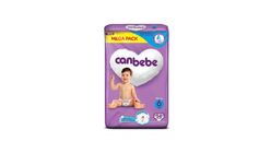 Canbebe Baby Diapers Extra Large Mega Size 6 (16Kg +) 58 Pieces
