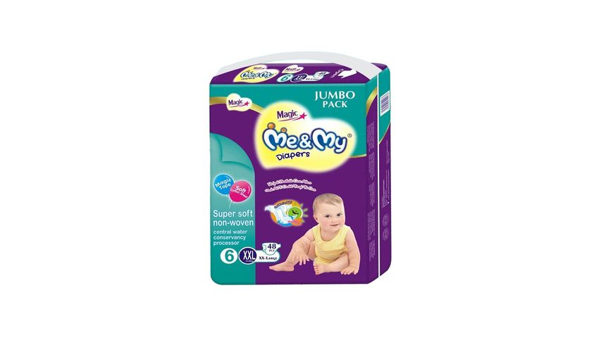 Me & My Baby Diaper Magic Jumbo Pack Xxl Size 6 (18 25 kg) 48 Pieces