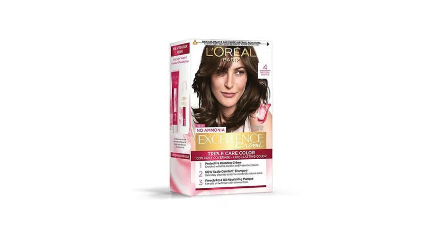 L'Oreal Paris Excellence Creme 4 Natural Natural Brown 172ml