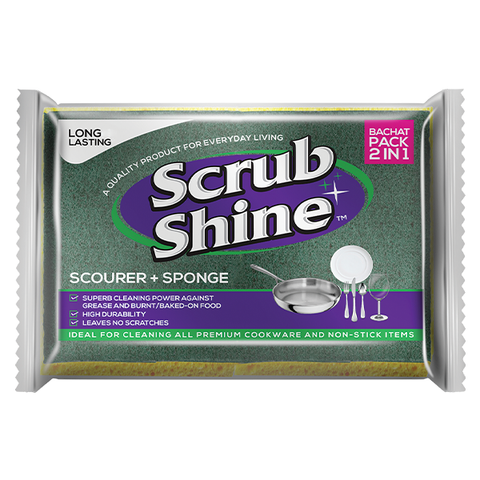 Scrub Shine Sponge Regular (2-in-1)