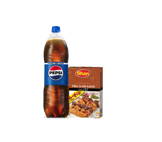 Pepsi PET 1.5l + Shan Tikka Seekh Kabab Masala 100g