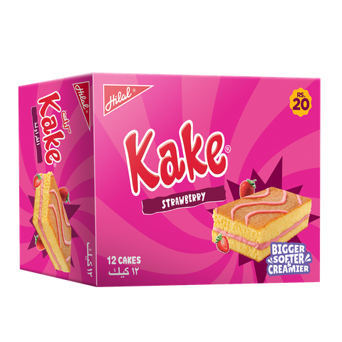Kake Strawberry Cake (Rs 20) 12 Pieces