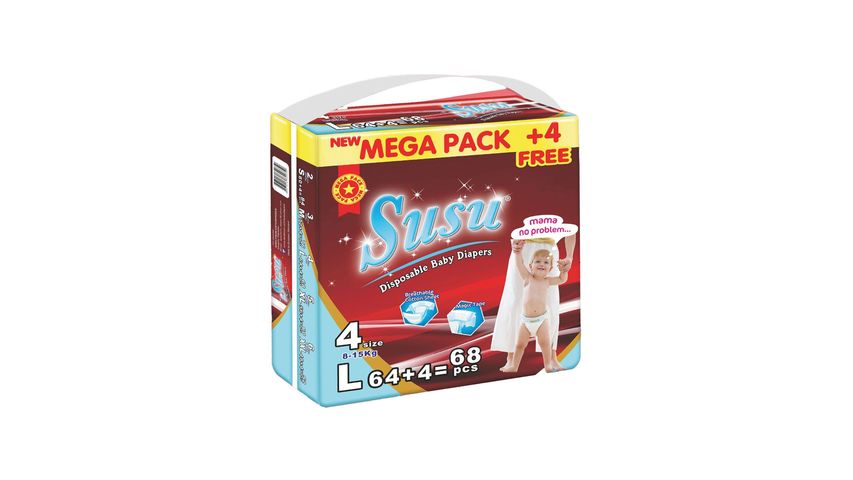 Susu Diapers Large 64 Pieces