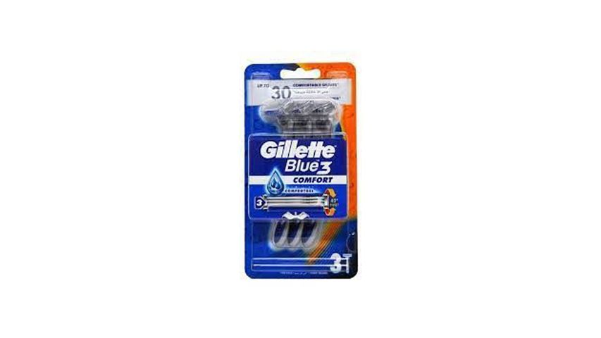 Gillette Blue 3 Comfort Disposable Razor Bag of 3 Pieces