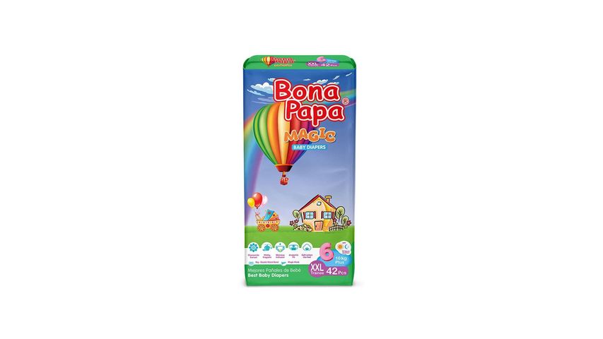 Bona Papa Magic Baby Diapers Jumbo XXL Size 6 42 Pieces