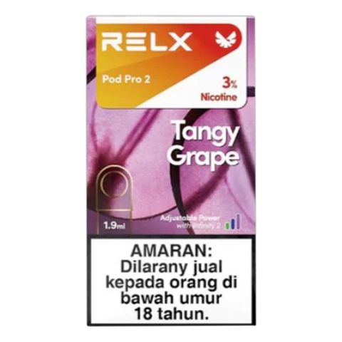 RELX Pod Pro 2-1 Pod Pack-Tangy Grape-30mg/g-STD-M delivery near you