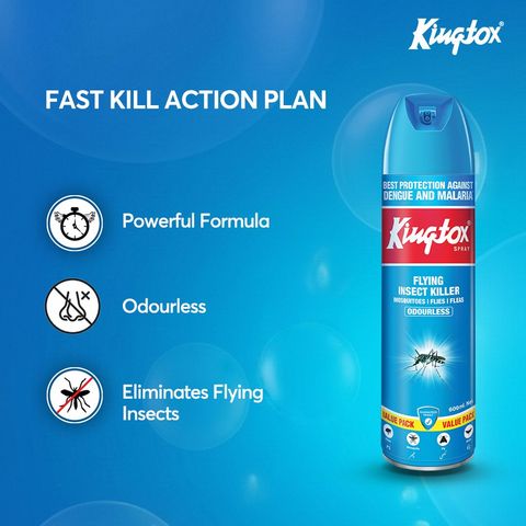 Kingtox Flying Insect Killer Spray Odorless 600ml