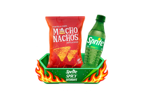 Sprite Bottle 350ml + Machos Nachos Tortilla Hotilicious Chips Rs. 80