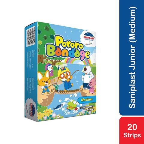Saniplast Junior Pororo Antiseptic Bandage Medium 20 Strips