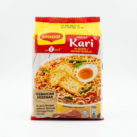 Maggi 2-Minutes Curry Flavor Noodles 79g (Imported)