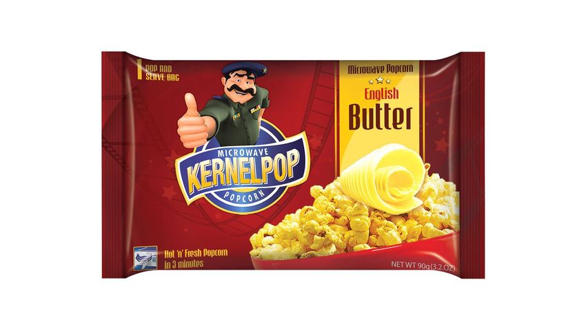 Kernelpop Microwave Popcorn English Butter 90g