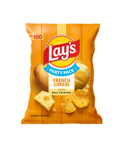Lay's Chips French Cheese Rs. 100 (The new and old packaging will be shipped out randomly)