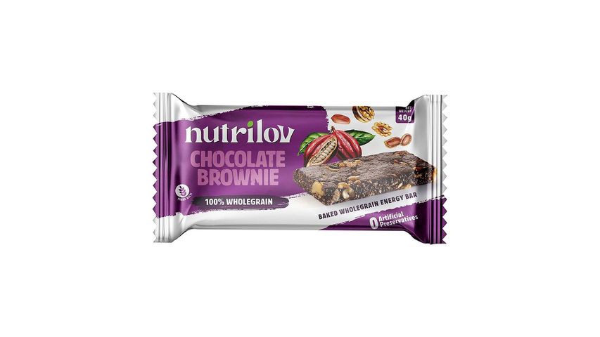 Nutrilov Chocolate Brownie Granola Bar Single Bar
