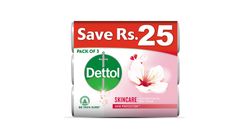 Dettol Soap Skincare 80g - Pack of 3