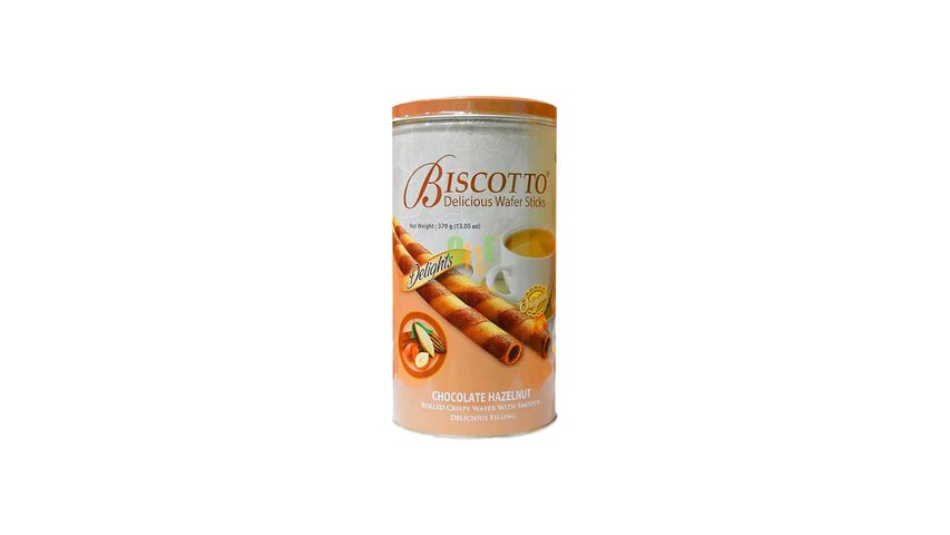 Biscotto Wafer Sticks Chocolate Hazulnut Tin 125g