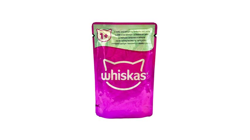 Whiskas Coley & Salmon Fish In Jelly For 1+ Cat Food 85g