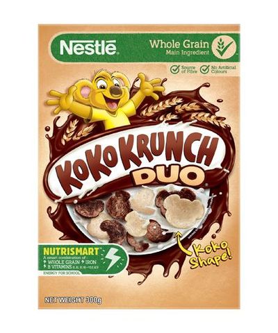 Nestlé Koko Krunch Duo Chocolate Cereal Box 300g