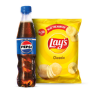 Pepsi PET 345ml + Lay's Chips Classic Salt (Rs.50) 1 Piece
