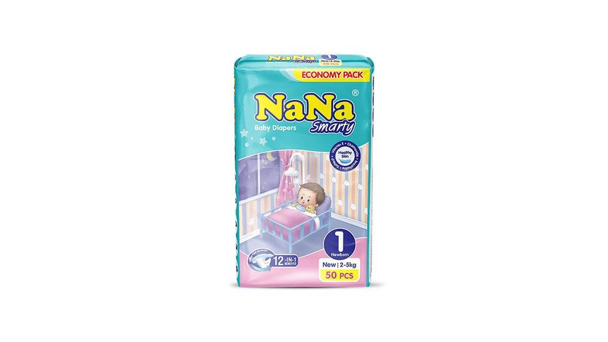 Nana Smarty Diapers New Born 50 Pieces