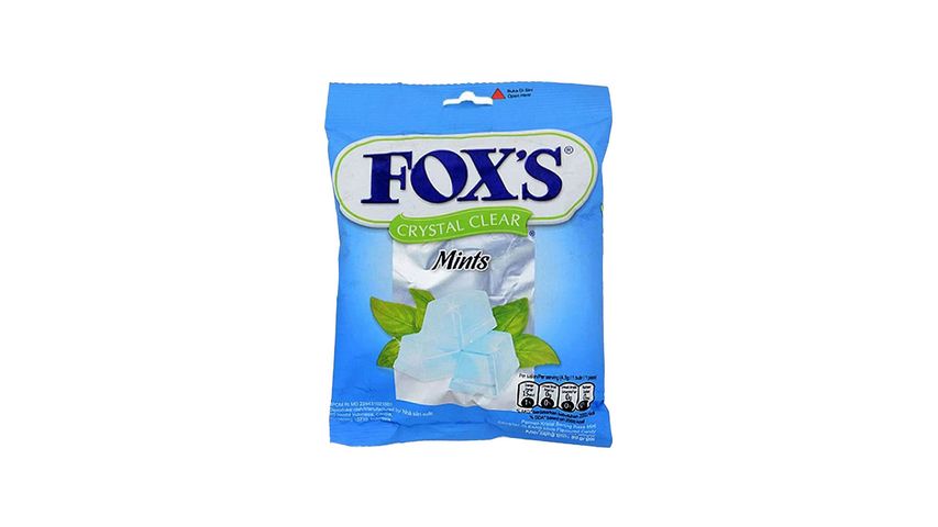 Foxs 90Gm Crystal Clear Mint Sweets Pouch