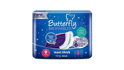 Butterfly Pads Maxi Thick Large 9Pcs