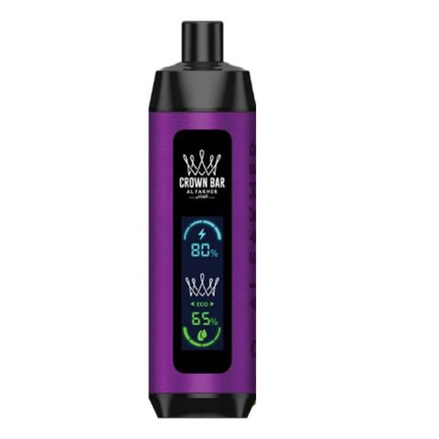 Al Fakher Crown Bar Disposable Grape Mint 8000 Puffs (5mg) 1 Piece