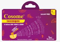 Cosome Lozenges Honey & Lemon Sugar Free 8 Tablets