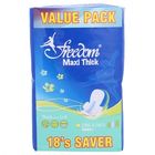 Freedom Maxi Thick Long Sanitary Napkins 18 pcs - 211763