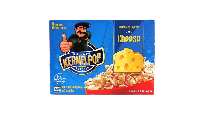 Kernal Popcorns Cheese 3 Packs Box
