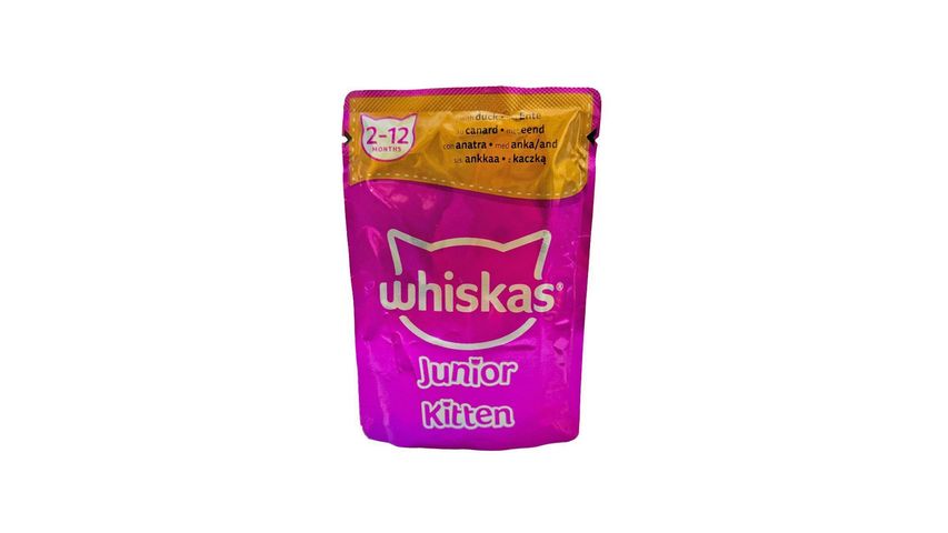 Whiskas Kitten Duck In Jelly 2 to 12 Months Cat Food 85g